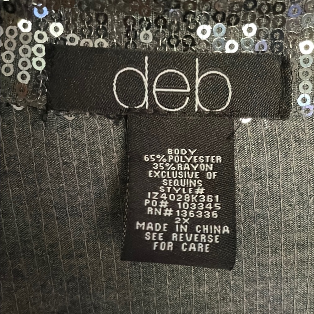 DEB Silver Sequin Blazer Jacket - Picture 6 of 14